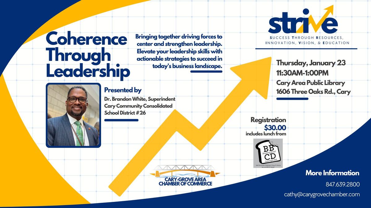 STRIVE Coherence Through Leadership with Dr. Brandon White