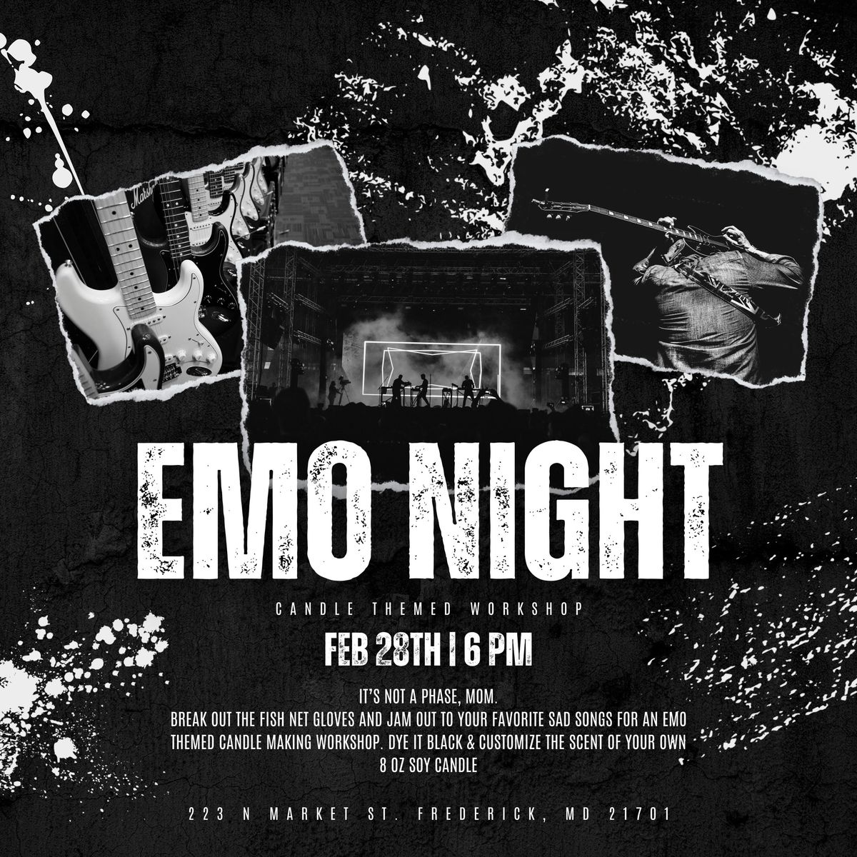 Emo Night Themed Candle Making Workshop