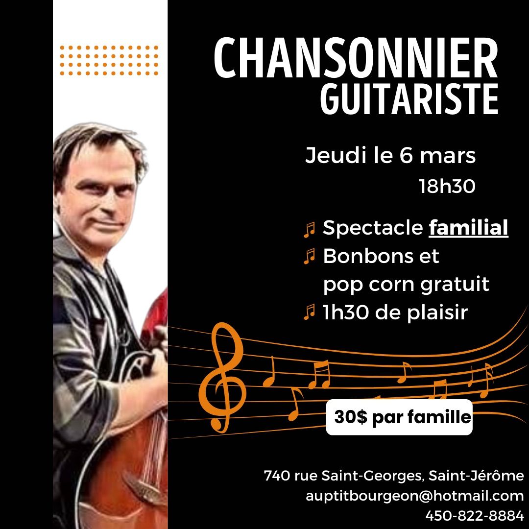 Chansonnier\/guitariste (Semaine de REL\u00c2CHE)