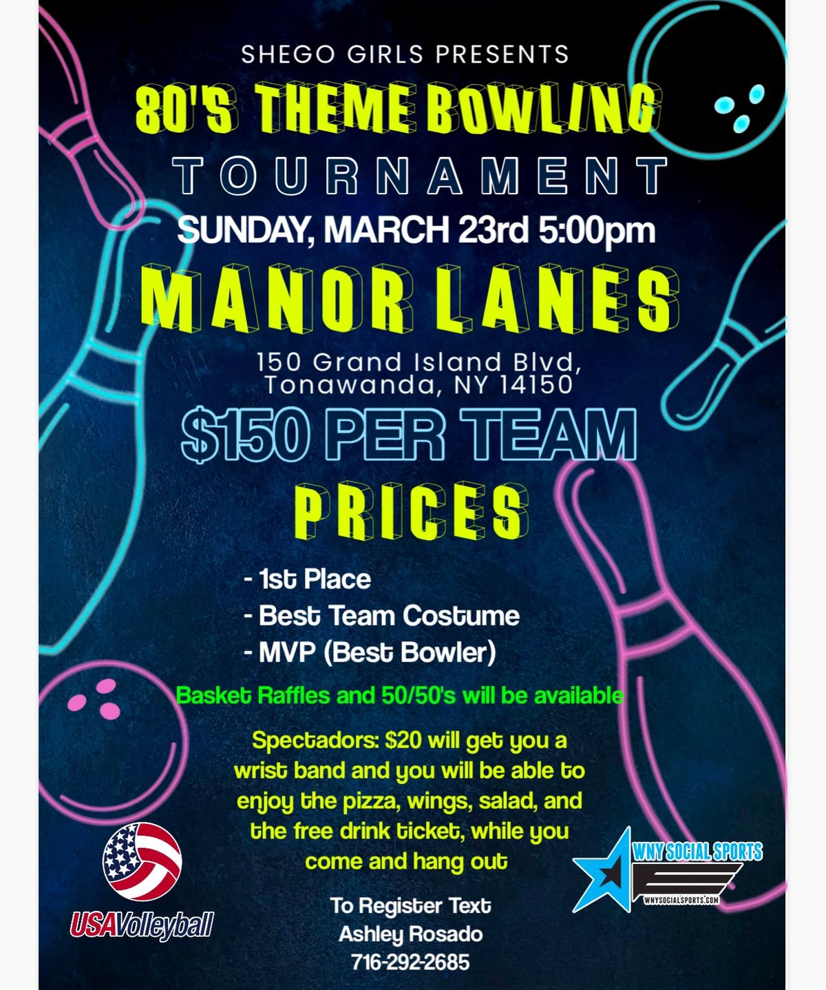 80\u2019s Themed Bowling Tournament 