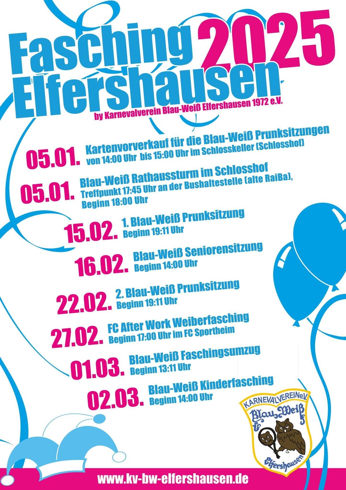 Der Elfersh\u00e4user FaschingsSamstagUmzug am 01.03.2025