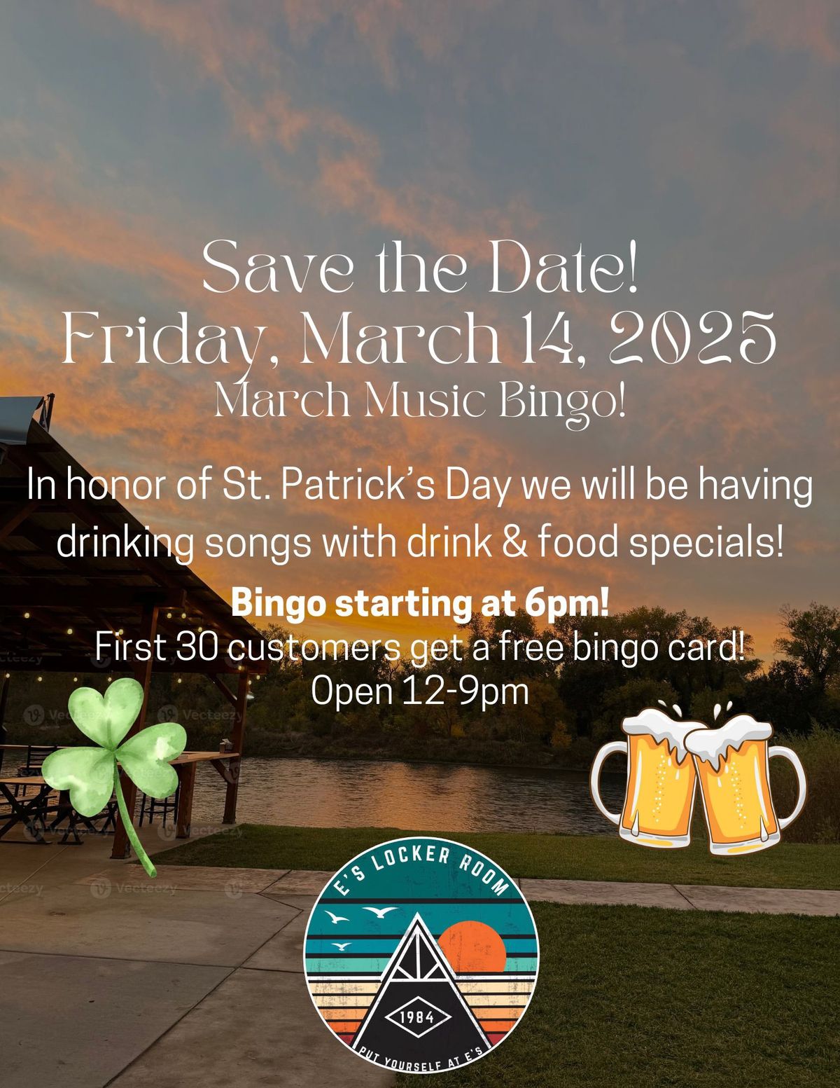 St Patty\u2019s Music Bingo