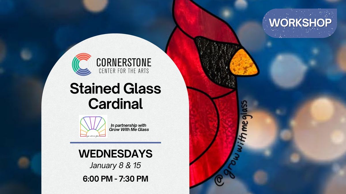 Stained Glass Cardinal