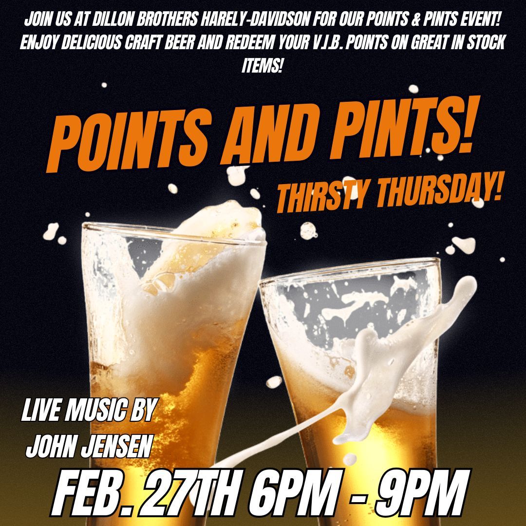 Points and Pints\/ Thirsty Thursday