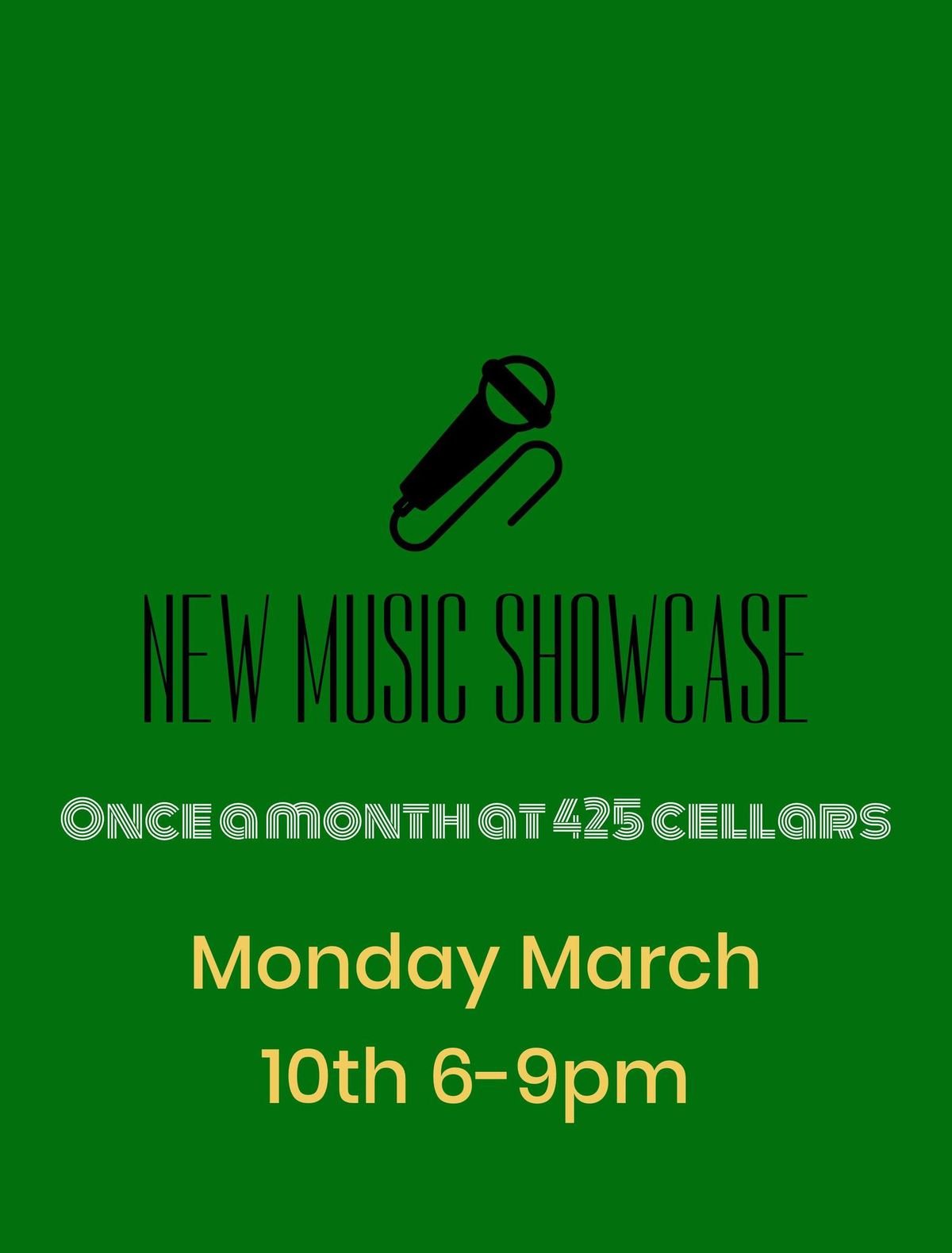 New music showcase at 425 cellars 