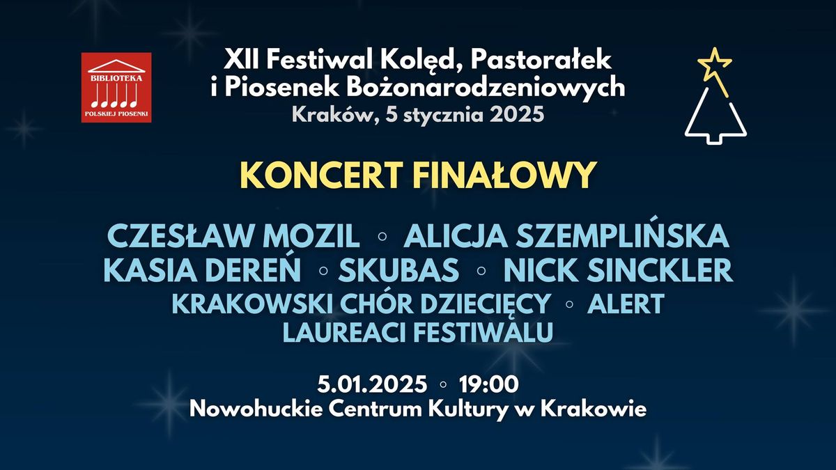 KONCERT - XII edycja Festiwalu Kol\u0119d w Krakowie