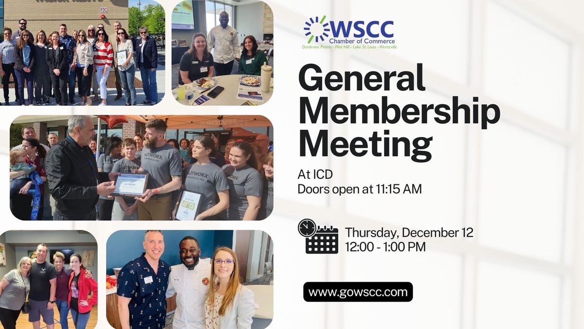 December General Membership Meeting