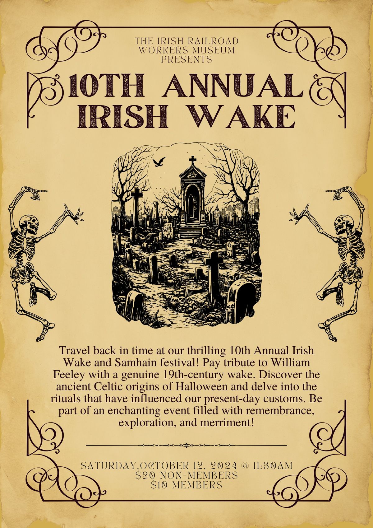 10th Annual Irish Wake & Samhain Event