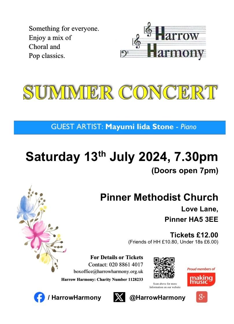Harrow Harmony - Summer Concert
