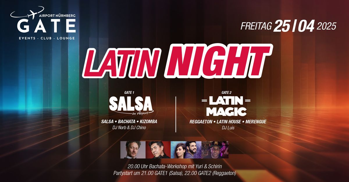 LATIN NIGHT mit "Salsa im Airport" & "Latin Magic" - auf 2 Areas