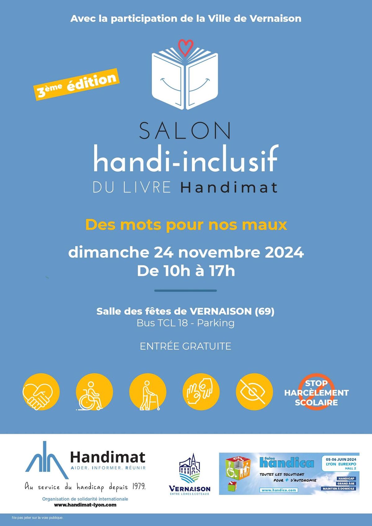 3\u00b0 \u00e9dition du salon handi-inclusif du livre Handimat