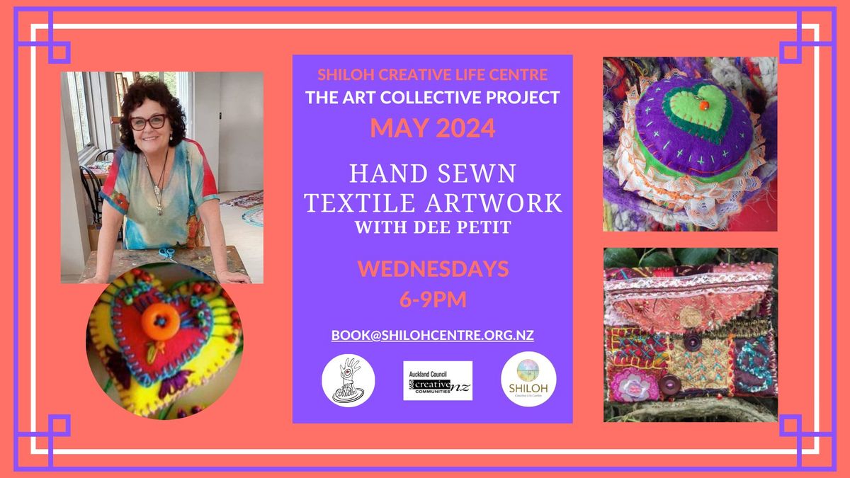 Hand Sewn Textile Artwork Class with Dee Petit