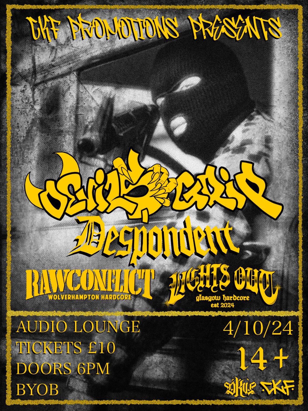 Devils Grip + Despondent, Raw Conflict & Lights Out | Glasgow