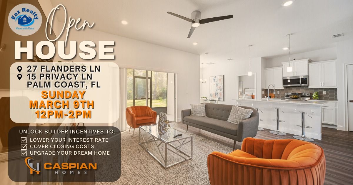 Open Houses in Palm Coast! 