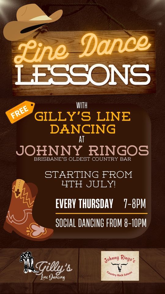 Line Dance Lessons @ Johnny Ringos