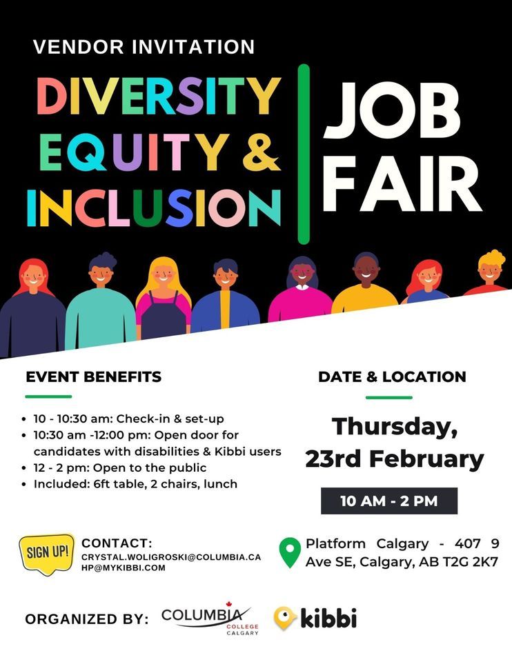 Diversity and Inclusion Career Fair, Platform Calgary, 23 February 2023