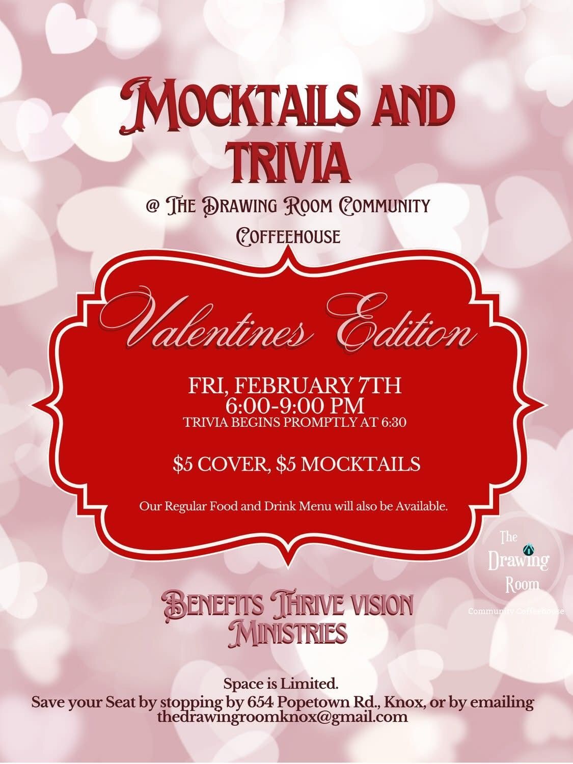 Mocktails and Trivia - Valentines Edition 