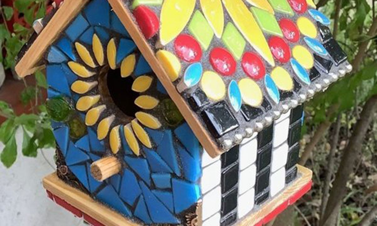 Art Workshop: Mosaic Bird House