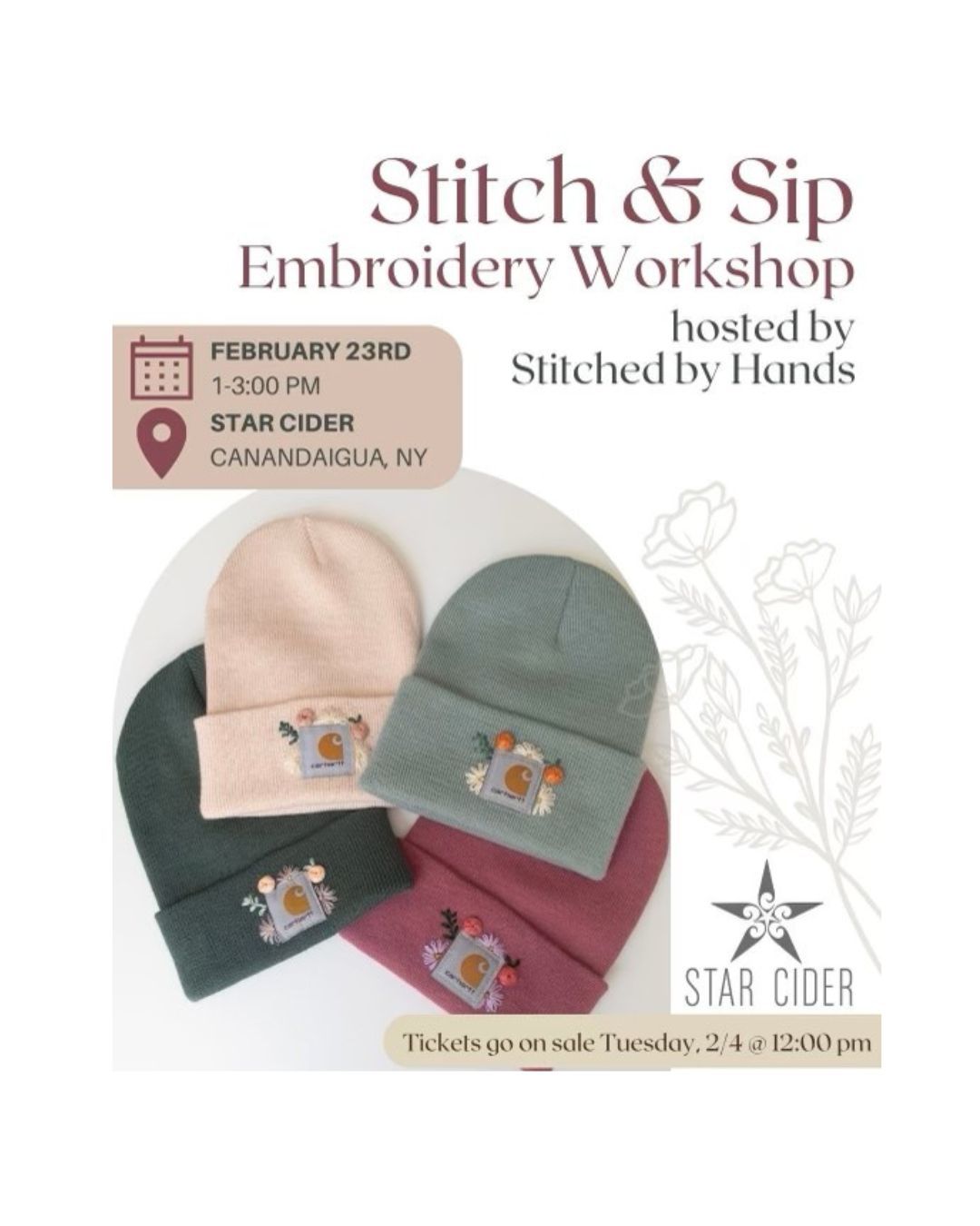 Stitch & Sip - SOLD OUT