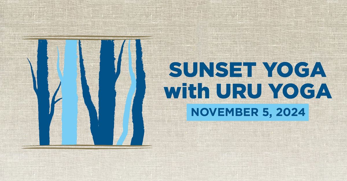 Blue Trees Sunset Yoga with URU Yoga