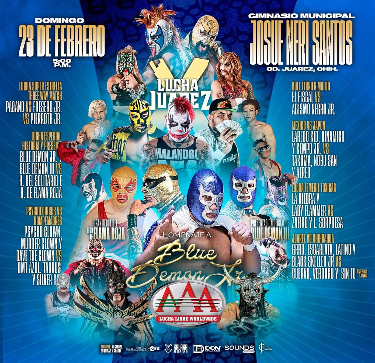 HOMENAJE A BLUE DEMON JR. En Ciudad Ju\u00e1rez 2025