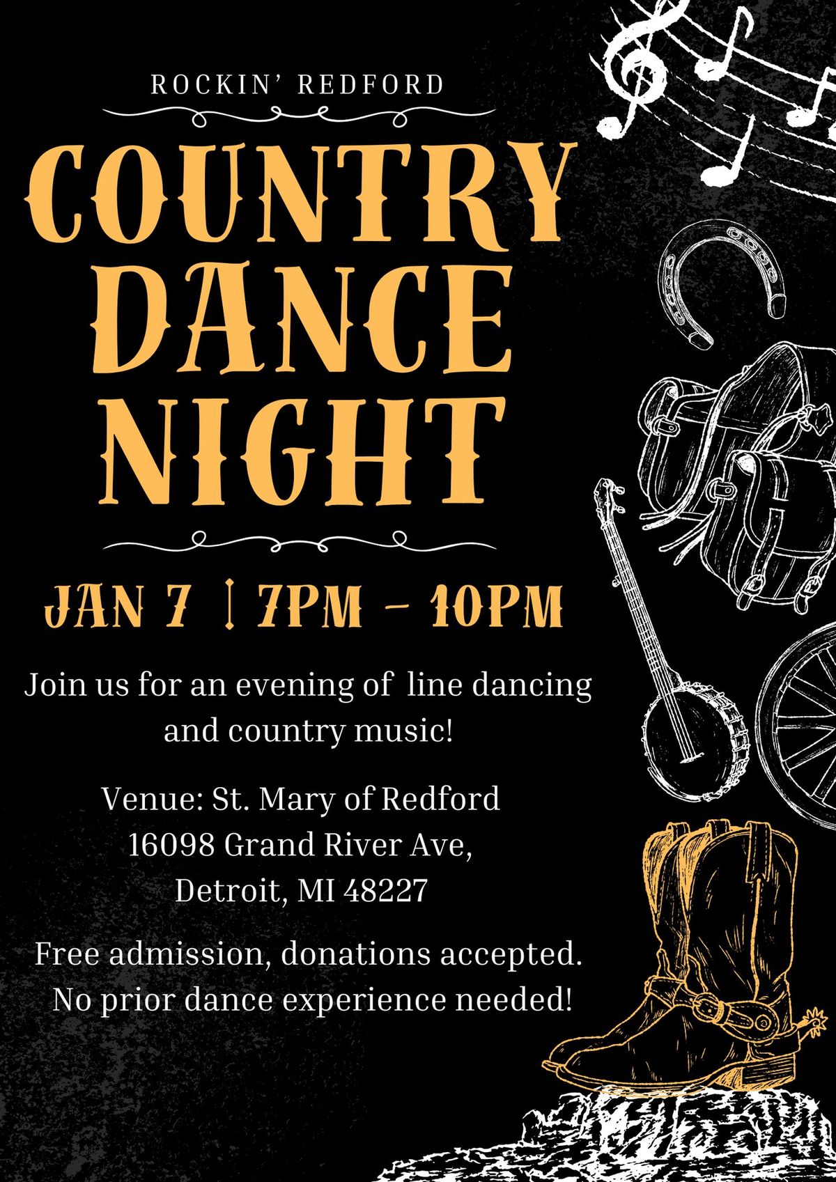 \ud83e\udd20 COUNTRY DANCE NIGHT! | Rockin Redford