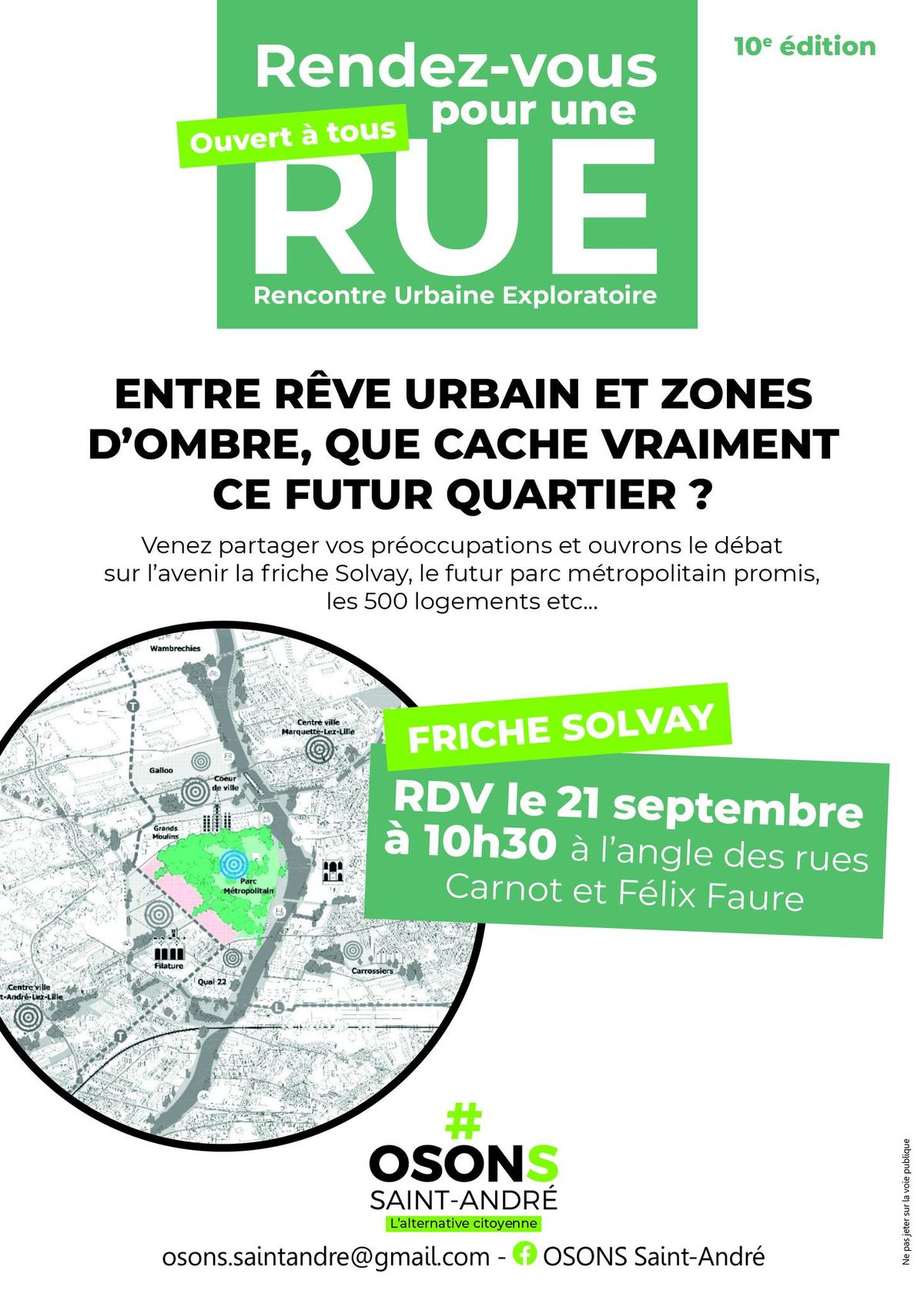 Rencontre urbaine exploiratoire au coeur du futur parc Solvay