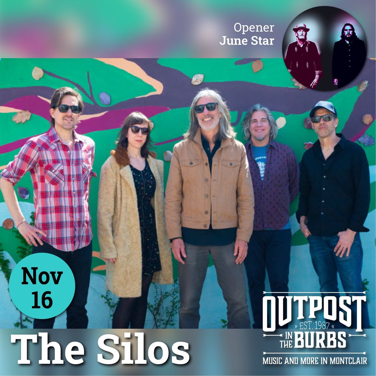 Outpost in the Burbs presents The Silos with opener June Star