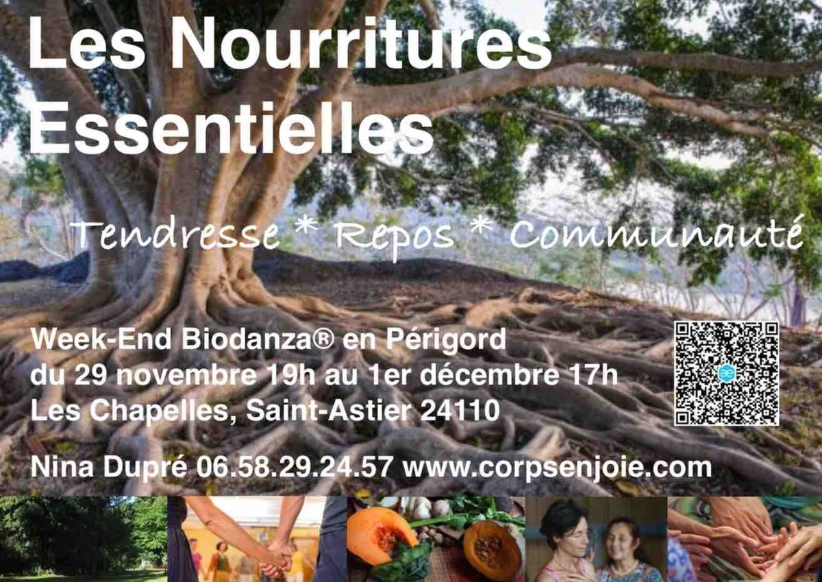 Week-end Biodanza en P\u00e9rigord LES NOURRITURES ESSENTIELLES