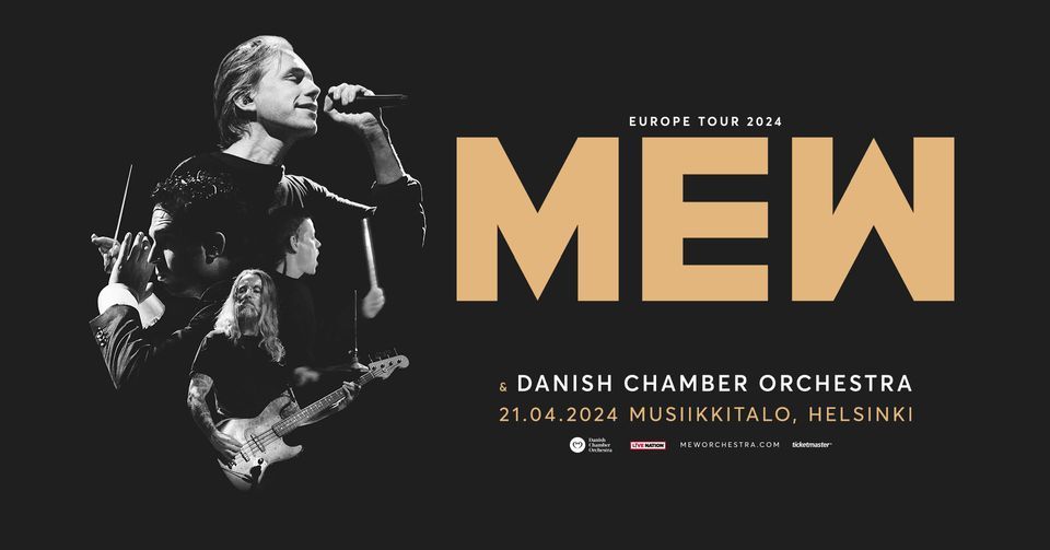 SIIRTYNYT: Mew & The Danish Chamber Orchestra (DK), Musiikkitalo, Helsinki 21.4.2024