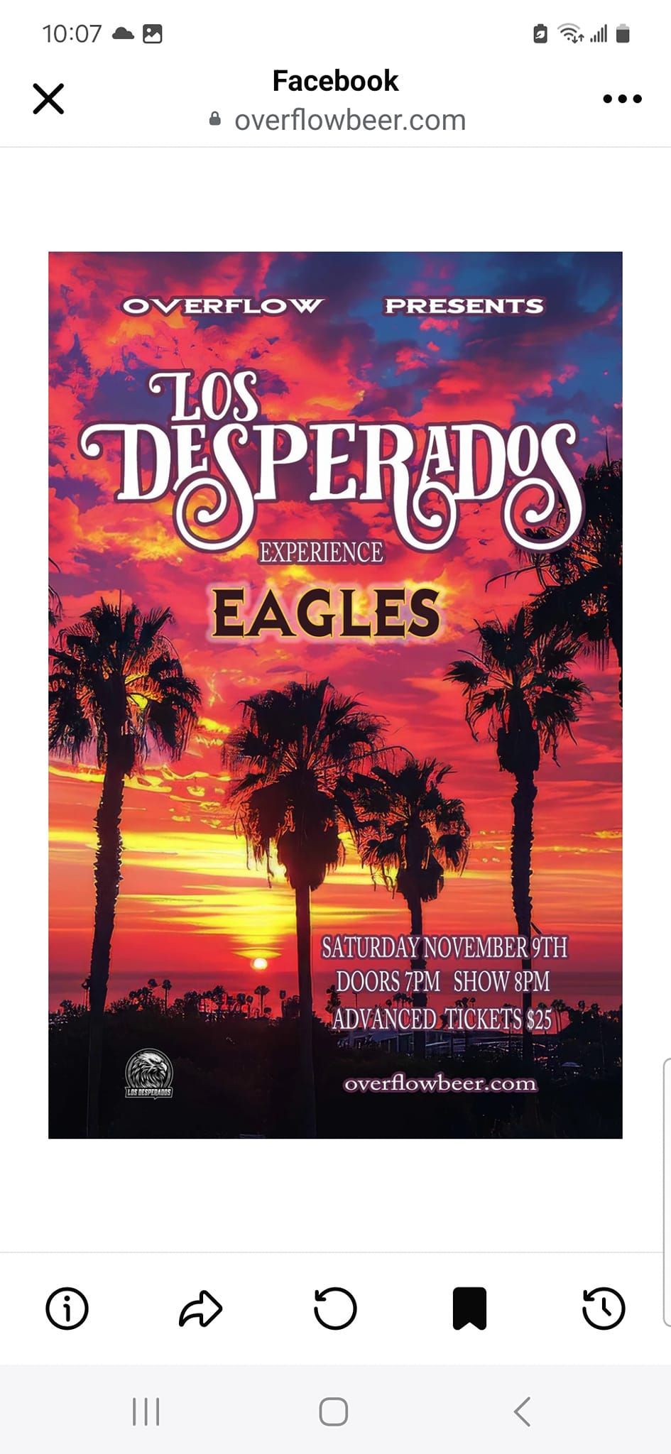 Overflow Presens "Los Desperados" Eagles Experience