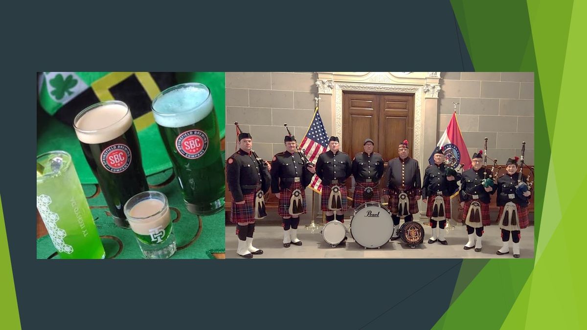 Bagpipers at BrewCo for St. Patrick's Day Weekend (Sunday, 16th).