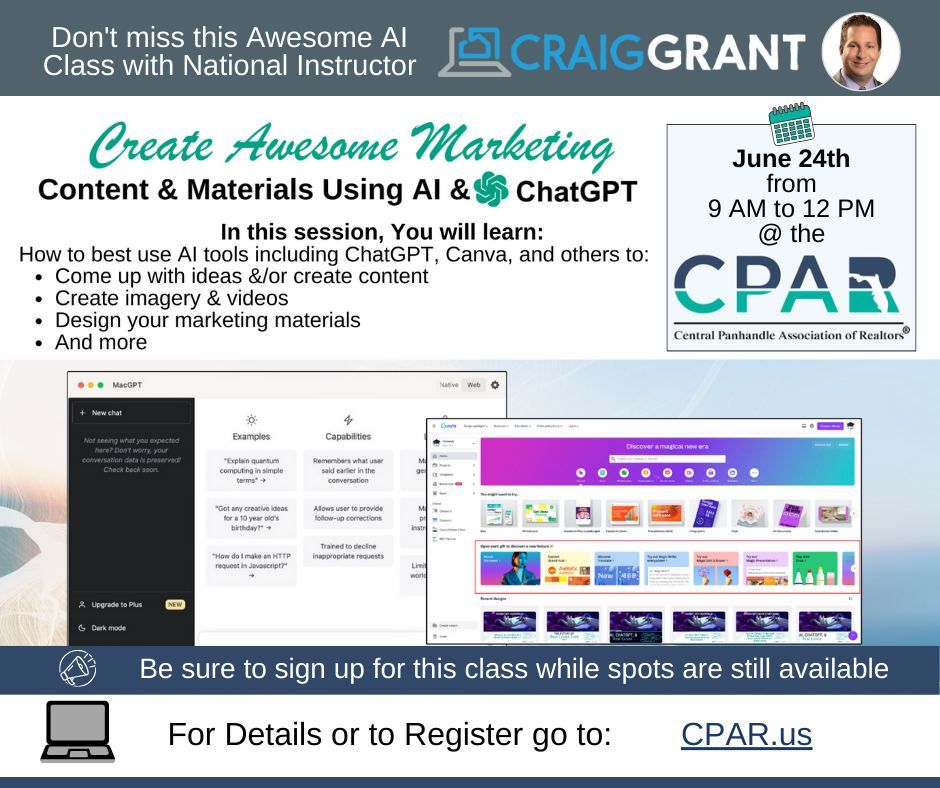 Create Marketing Content using AI, ChatGPT, and Canva 3CE