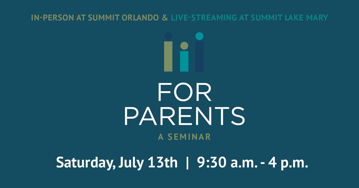 For Parents: A Seminar