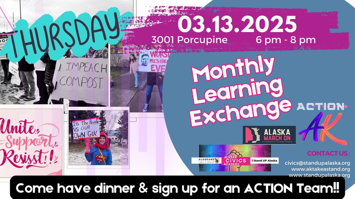 Monthly Learning Exchange - complimentary dinner provided