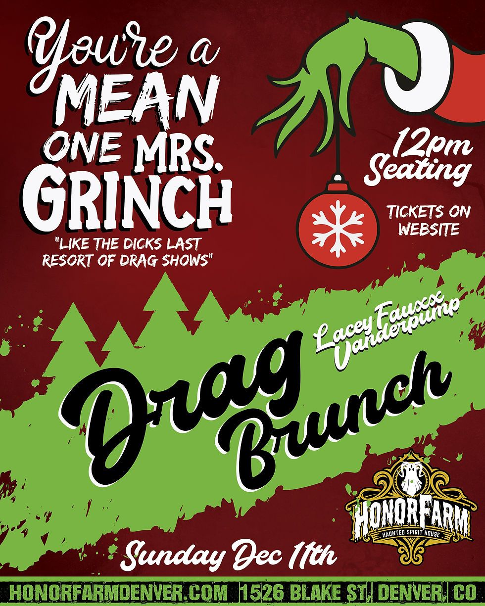 Grinch Drag Brunch at Funny Bone - Kansas City