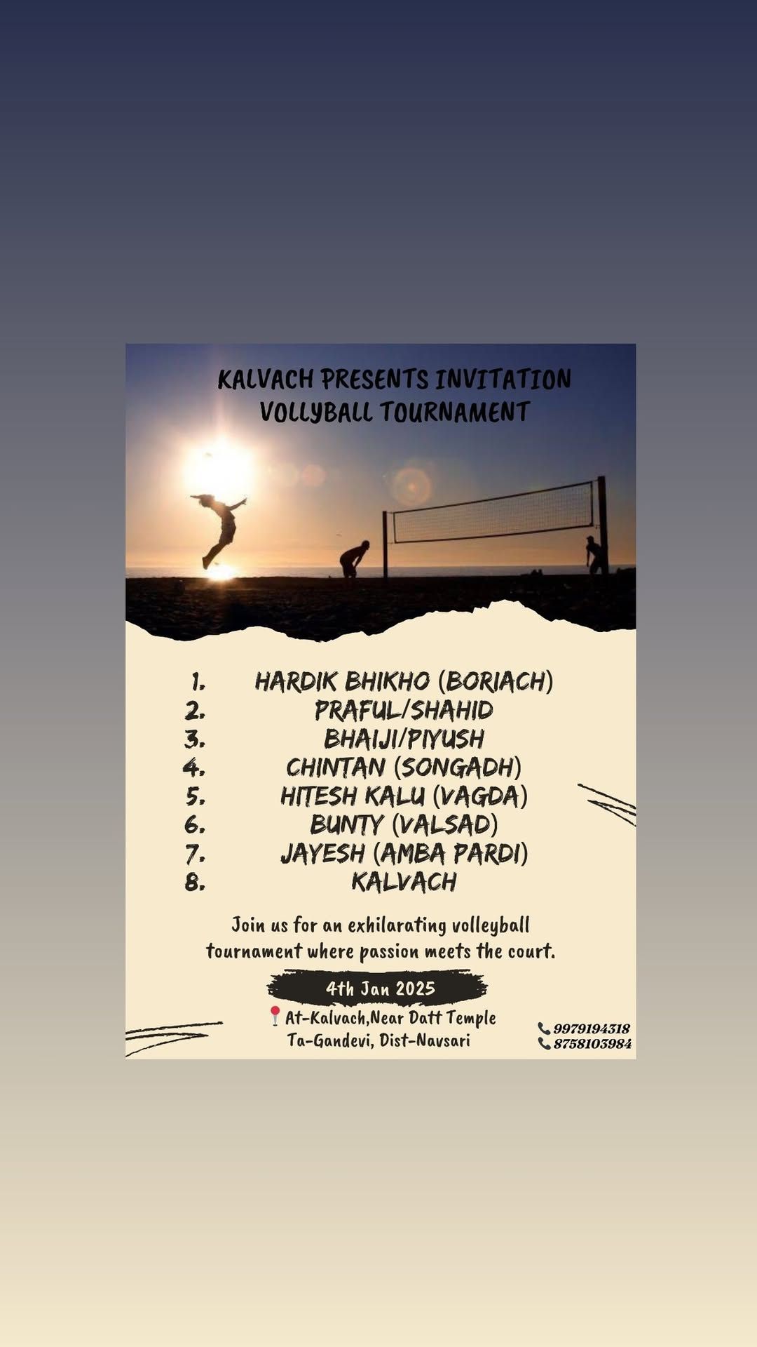 Invitation Vollyball Tournament