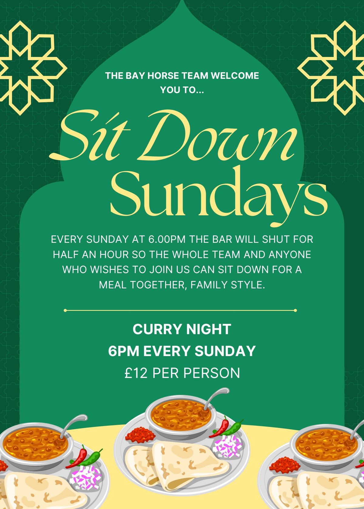 Sit Down Sundays (Curry Night)