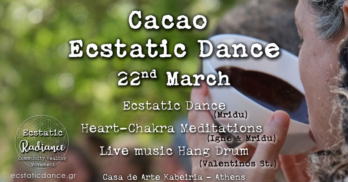 CACAO ECSTATIC DANCE :: Heart Chakra Meditation & Live Hang Drum