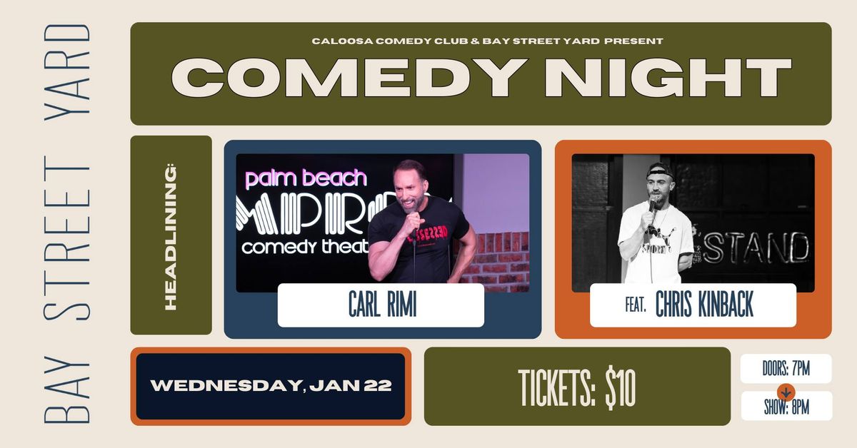 Comedy Night at Bay Street Yard: Featuring Carl Rimi