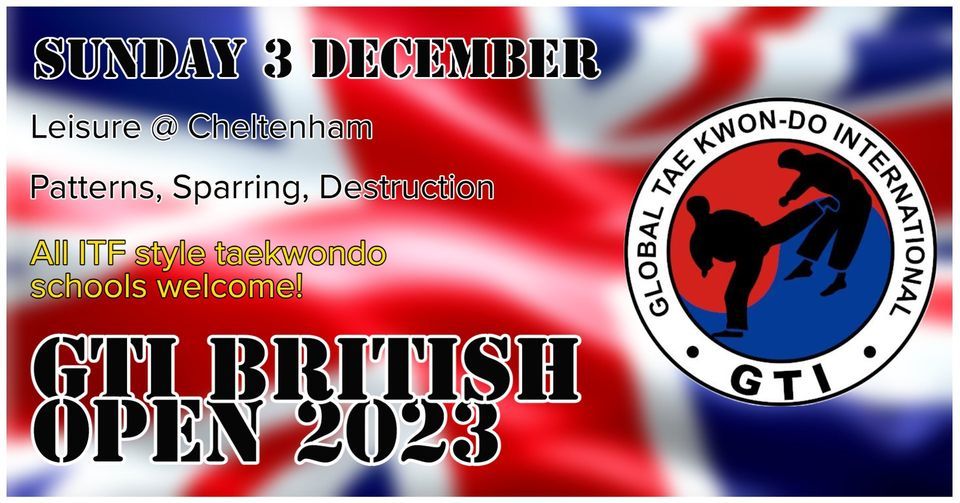 2023 GTI British Open, Leisureat cheltenham, 3 December 2023