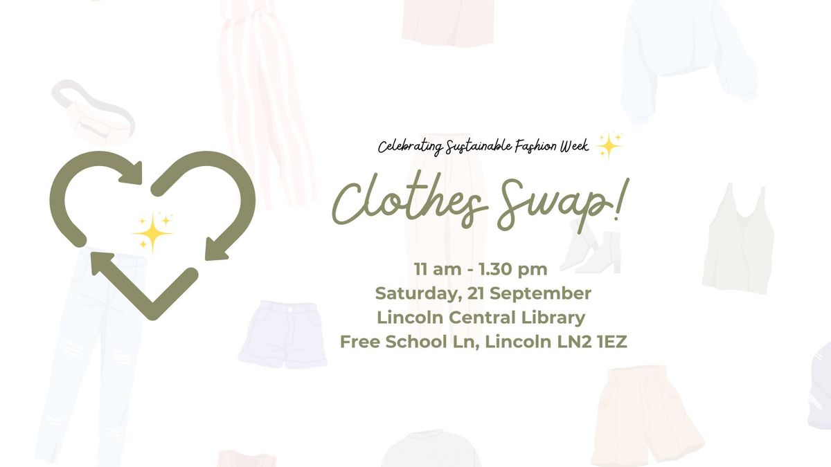 Lincoln Clothes Swap - September 2024