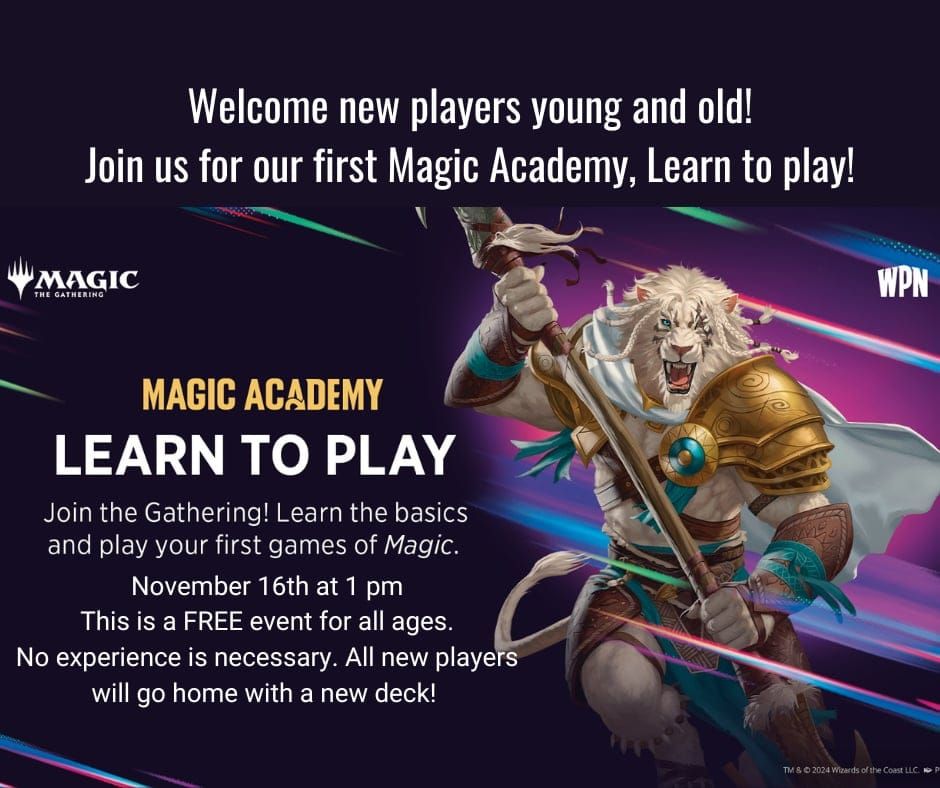 Beginner-Friendly Magic: The Gathering Event