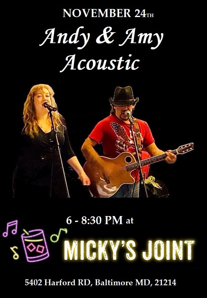 Andy & Amy Acoustic at Micky\u2019s Joint