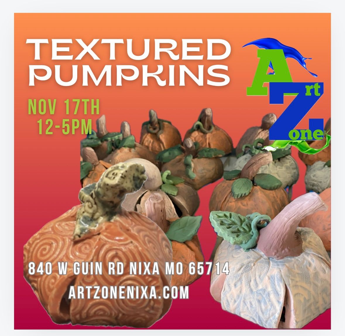 Textured Pumpkins