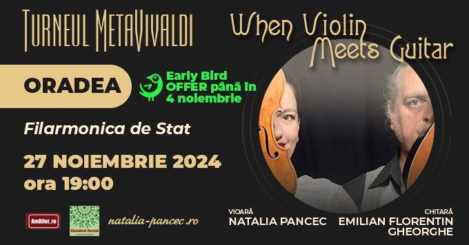 When Violin Meets Guitar METAVIVALDI @Filarmonica de Stat Oradea