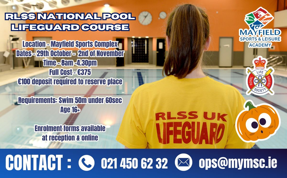 RLSS POOL LIFEGUARD OCTOBER MIDTERM COURSE