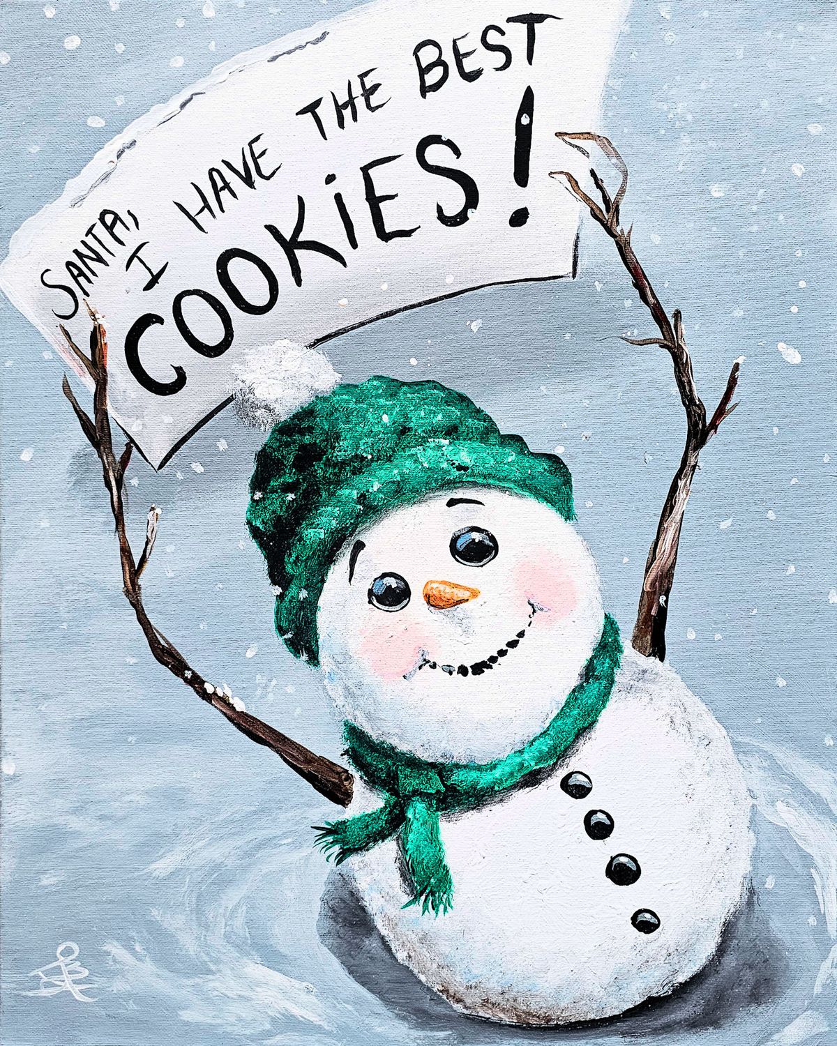 Adult Cutest Snowman Paint & Sip Event Dec 20th 6pm-9pm