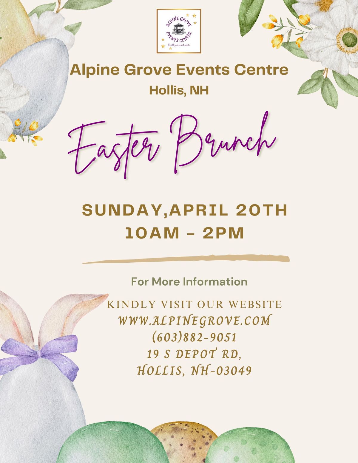 Alpine Grove Easter Brunch