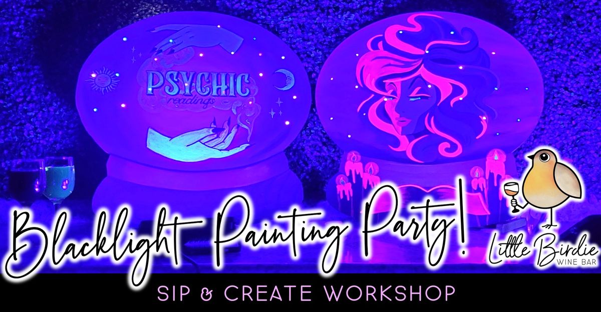 Blacklight Painting Party! Globes Edition